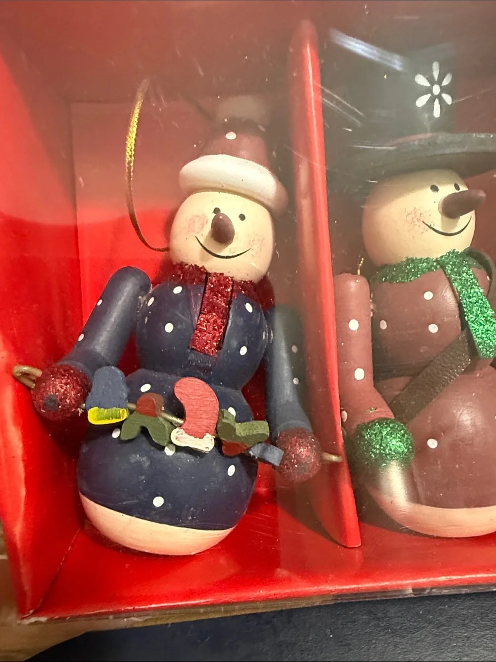Vtg Wooden snowman